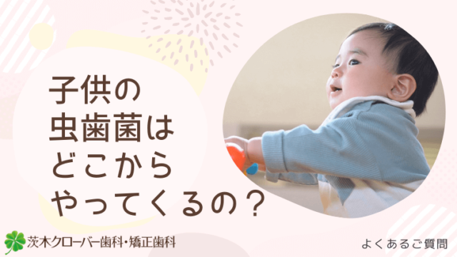 子供の虫歯菌はどこからやってくるの？