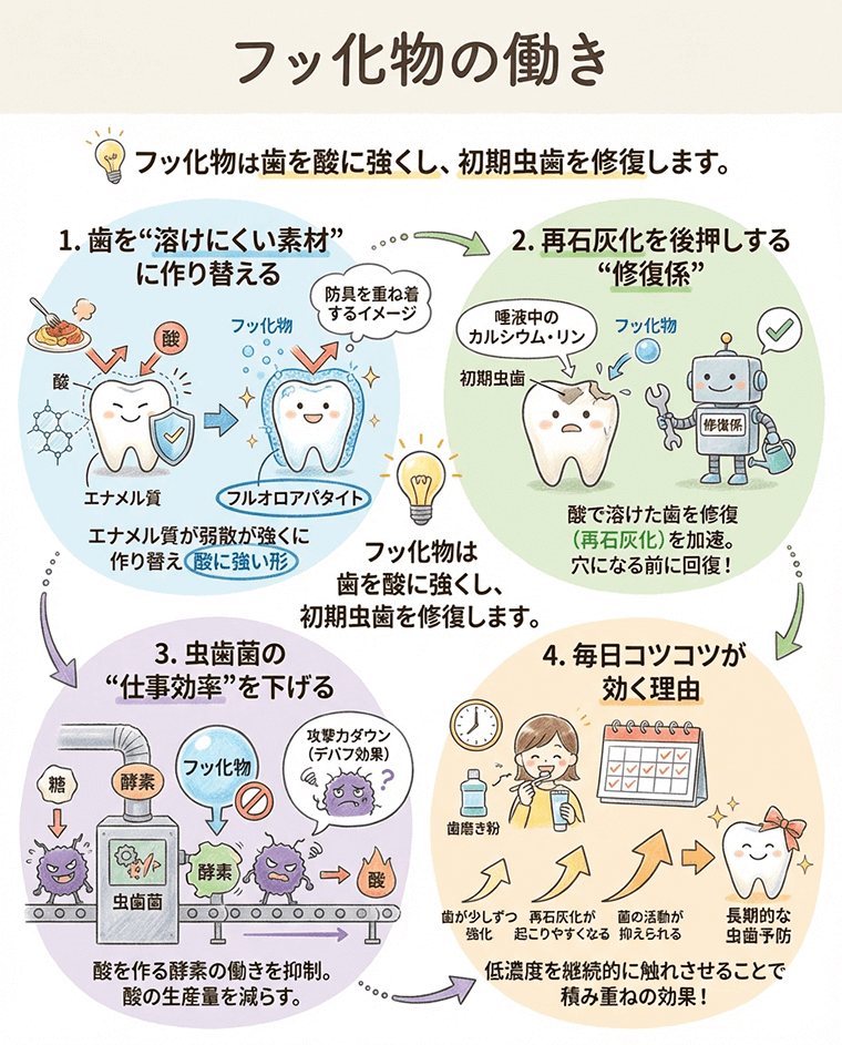 フッ化物の働き