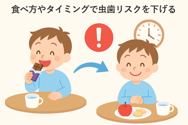 食べ方、タイミングでリスクを下げる